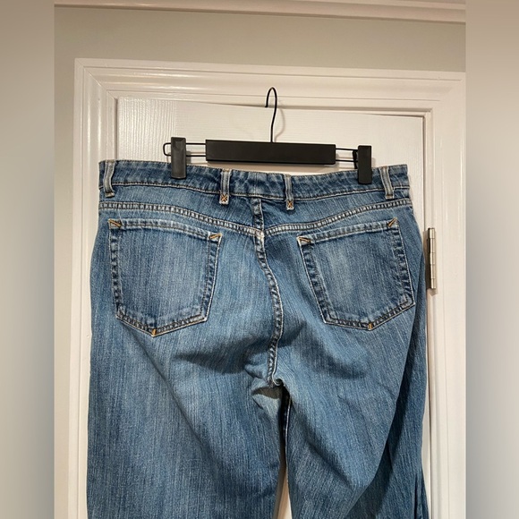 Eddie Bauer Flared Split Hem Medium Wash Denim Jeans Women’s Size 12 - Picture 5 of 12